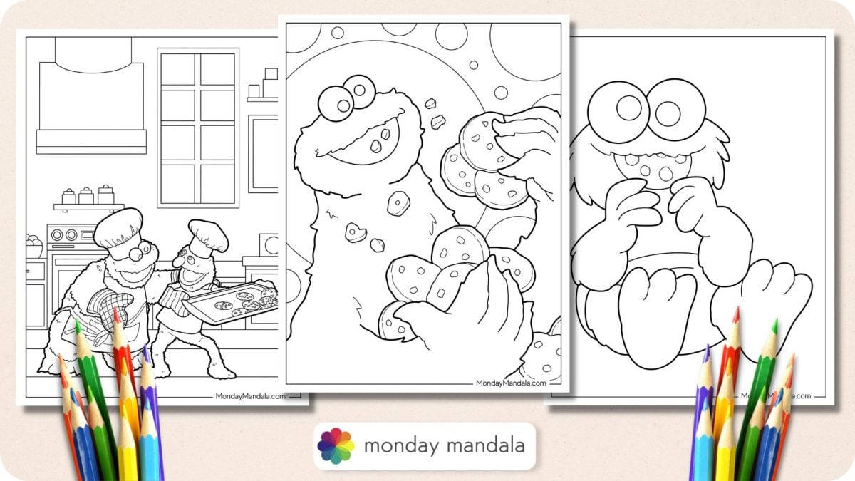 20 Cookie Monster Coloring Pages (Free PDF Printables)