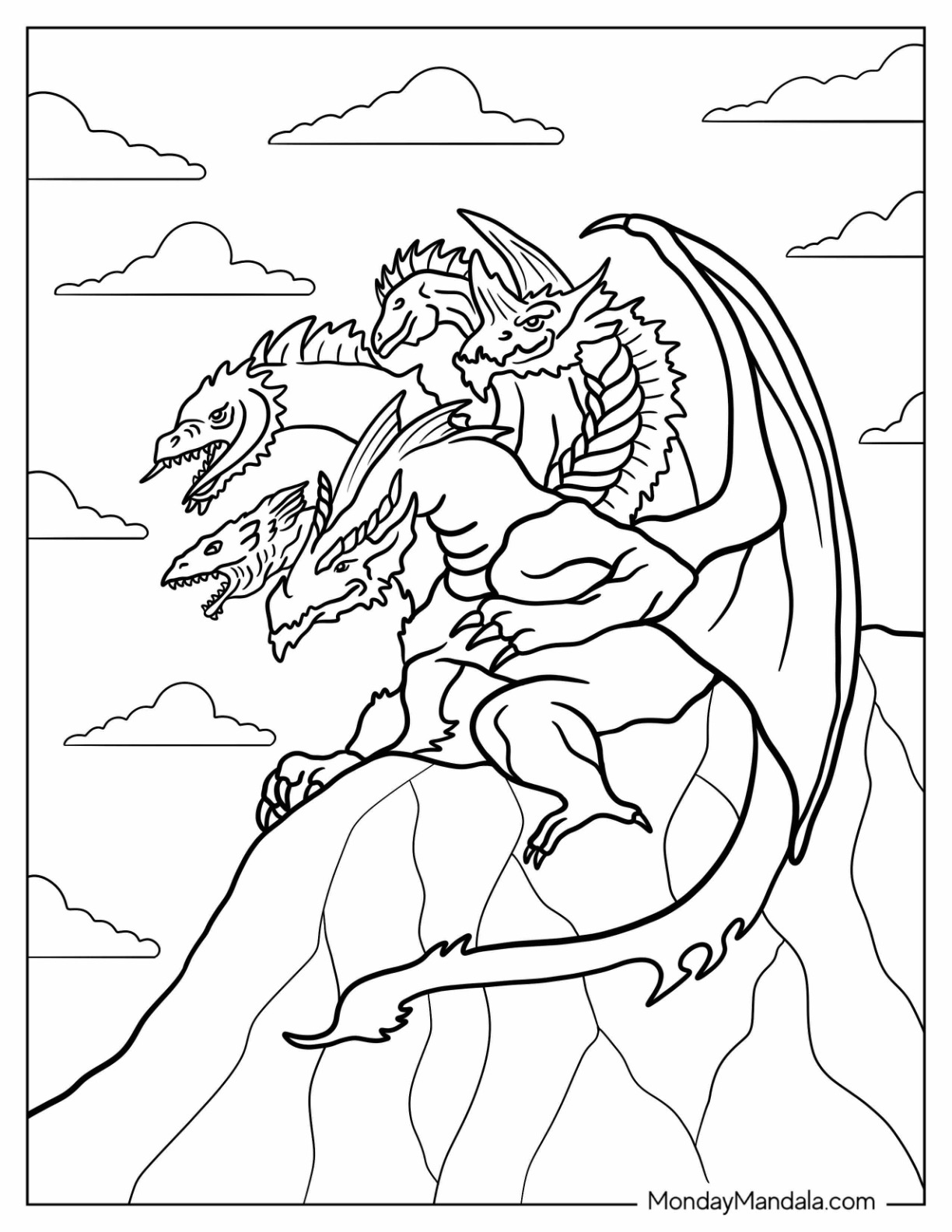 20 Dungeons Dragons Coloring Pages Free Printables 