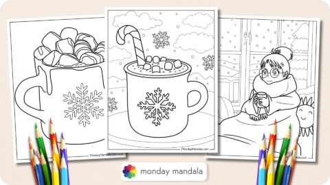 20 Hot Chocolate Coloring Pages Free PDF Printables
