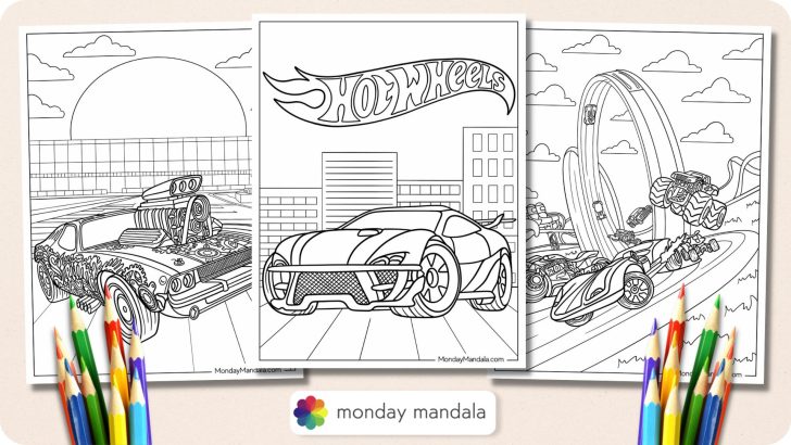 26 Hot Wheels Coloring Pages Free PDF Printables
