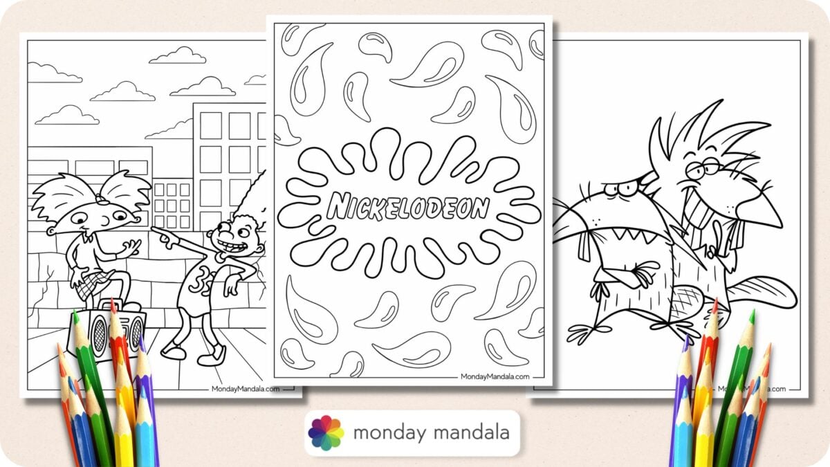 20 Nickelodeon Coloring Pages (Free PDF Printables)