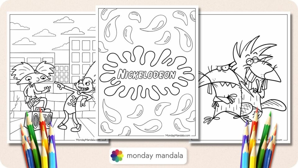 20 Nickelodeon Coloring Pages (Free PDF Printables)