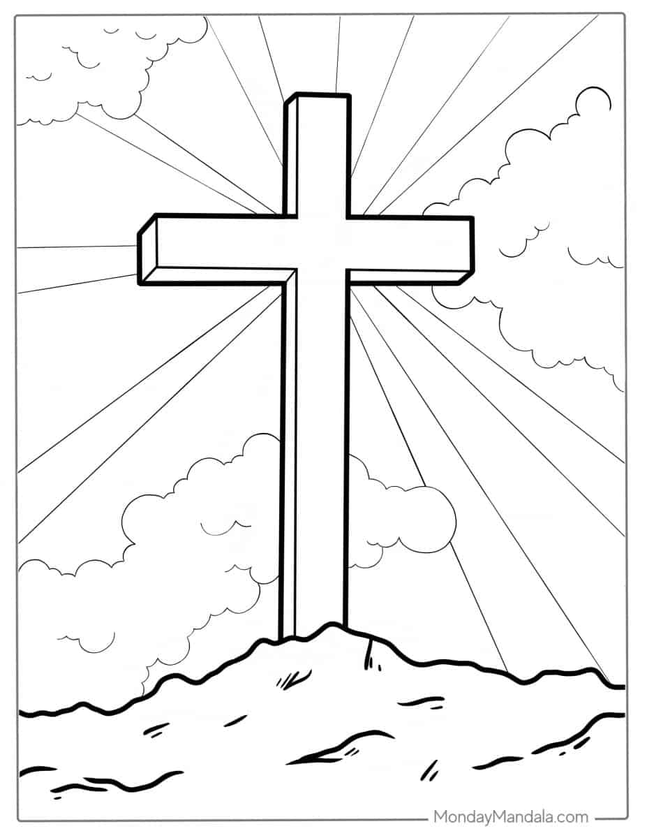 20 Cross Coloring Pages Free PDF Printables 