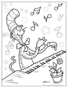 20 Cat In The Hat Coloring Pages (Free PDF Printables)