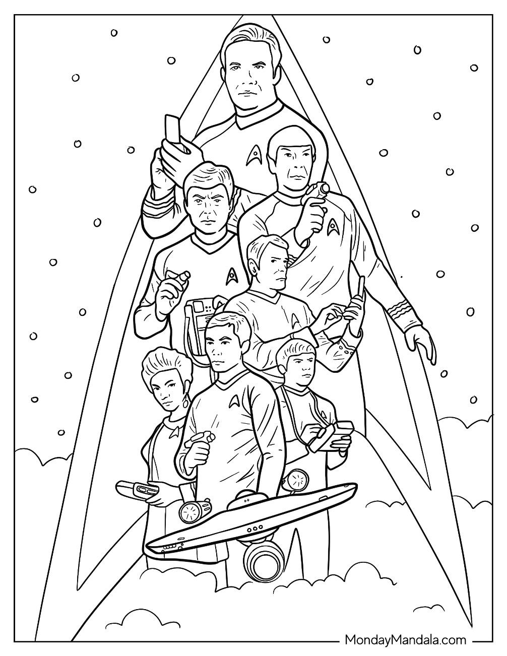 Star Trek Next Generation Coloring Pages Star Trek The Next