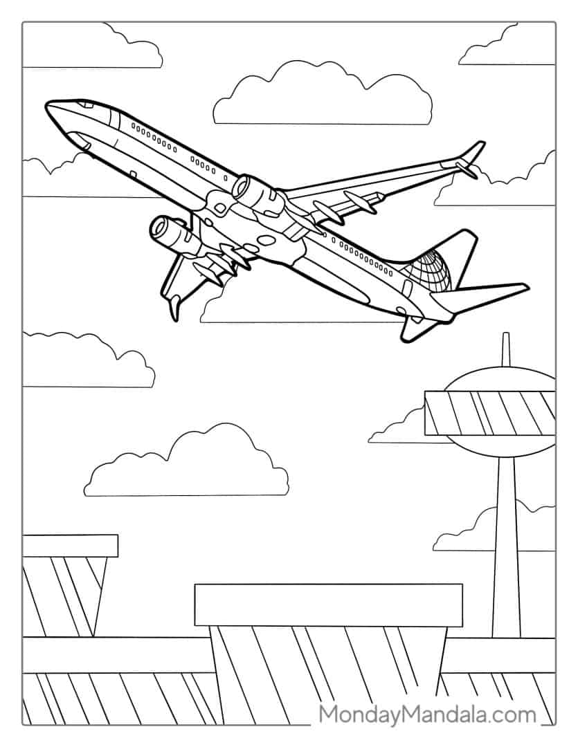 36 Airplane Coloring Pages Free PDF Printables 36 Airplane Coloring Pages Free PDF Printables