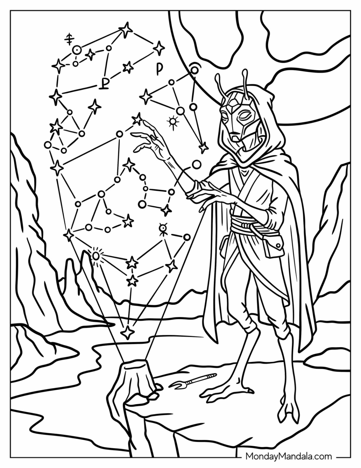 Alien in Cape Mapping the Constellations