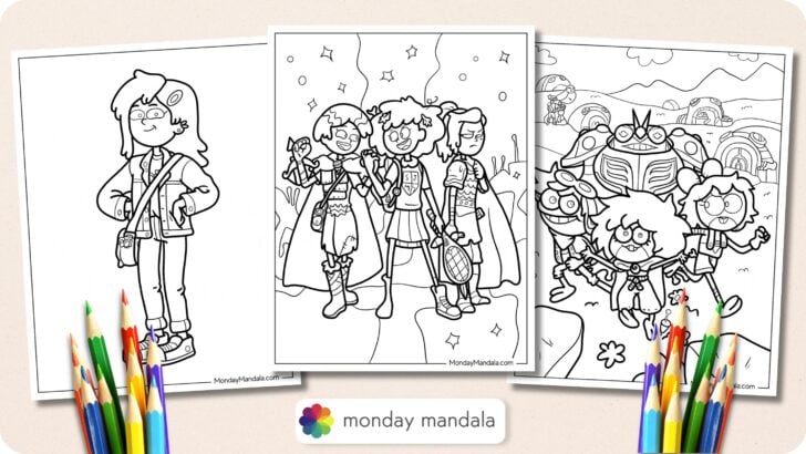 Amphibia Coloring Pages Featured Image