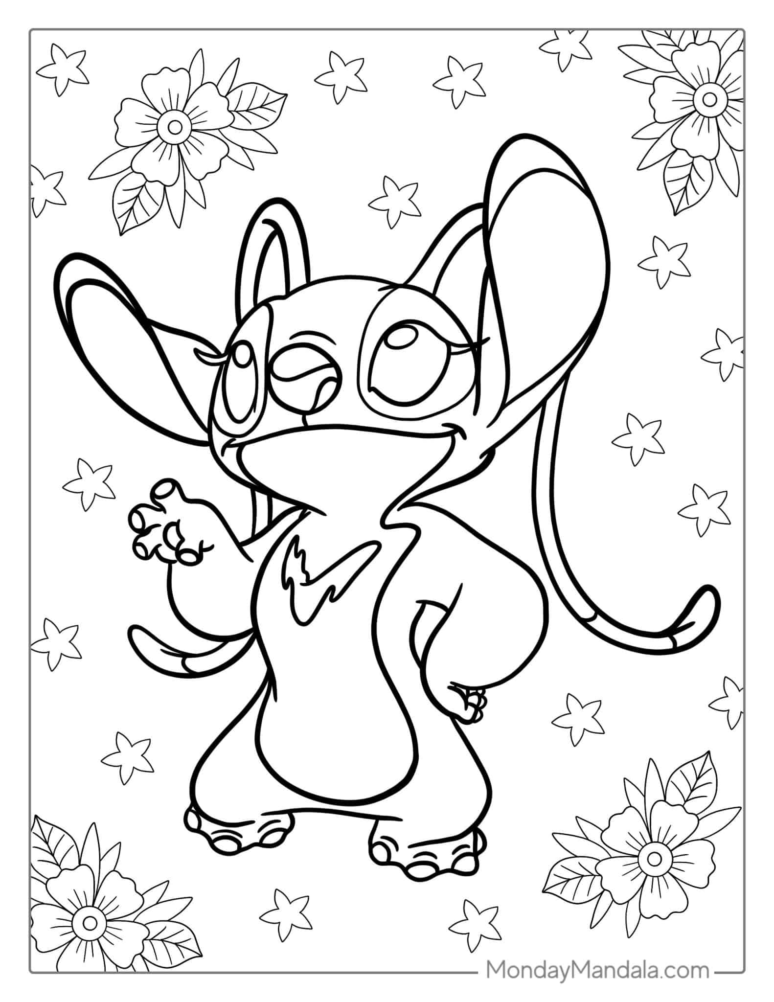 42 Lilo Stitch Coloring Pages Free PDF Printables All For One