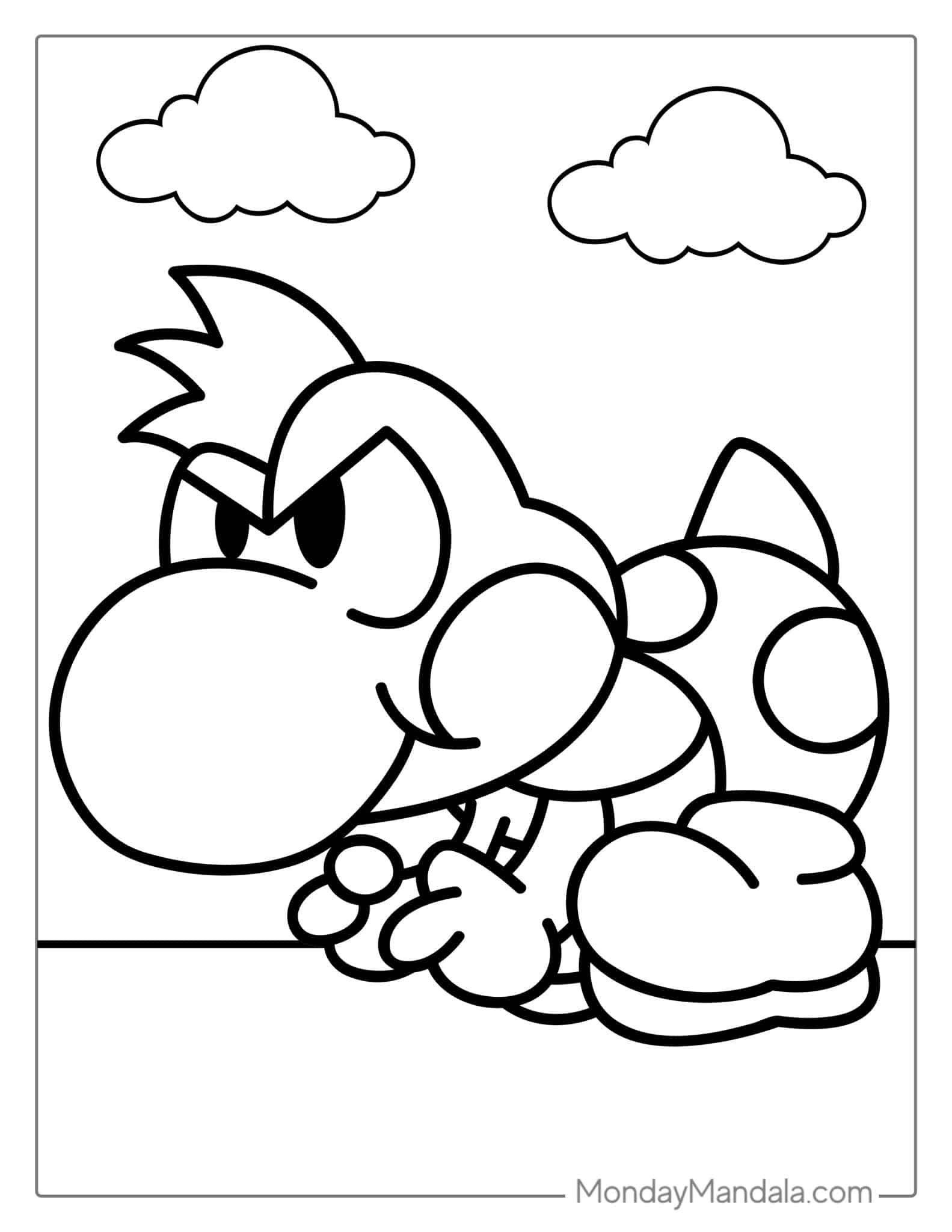41 Yoshi Coloring Pages (Free PDF Printables)