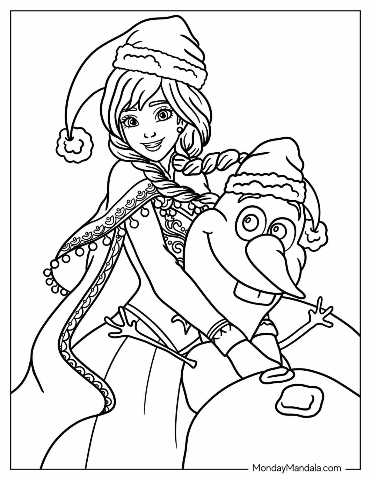 Disney Winter Coloring Page