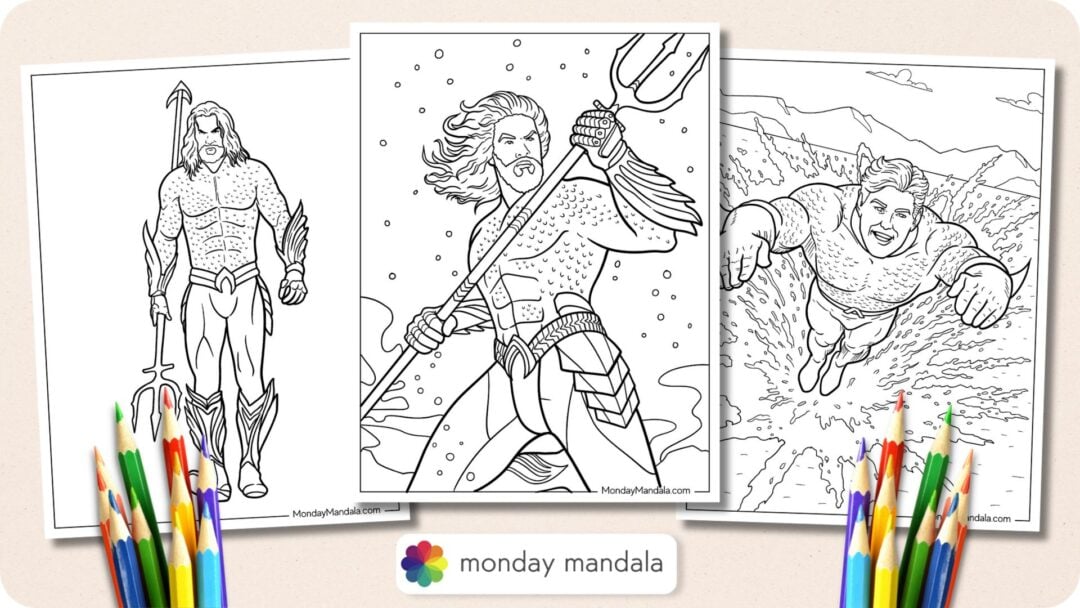 20 Aquaman Coloring Pages (Free PDF Printables)