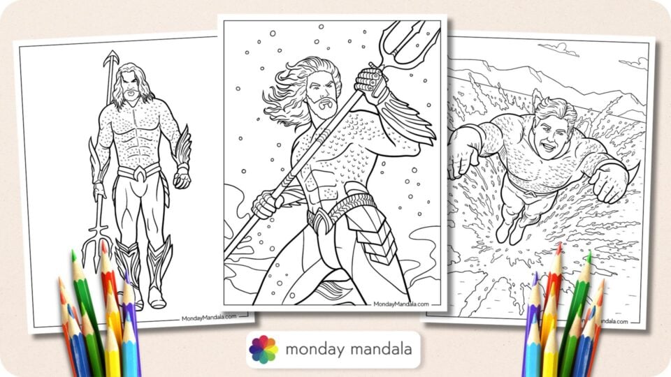 20 Aquaman Coloring Pages (Free PDF Printables)