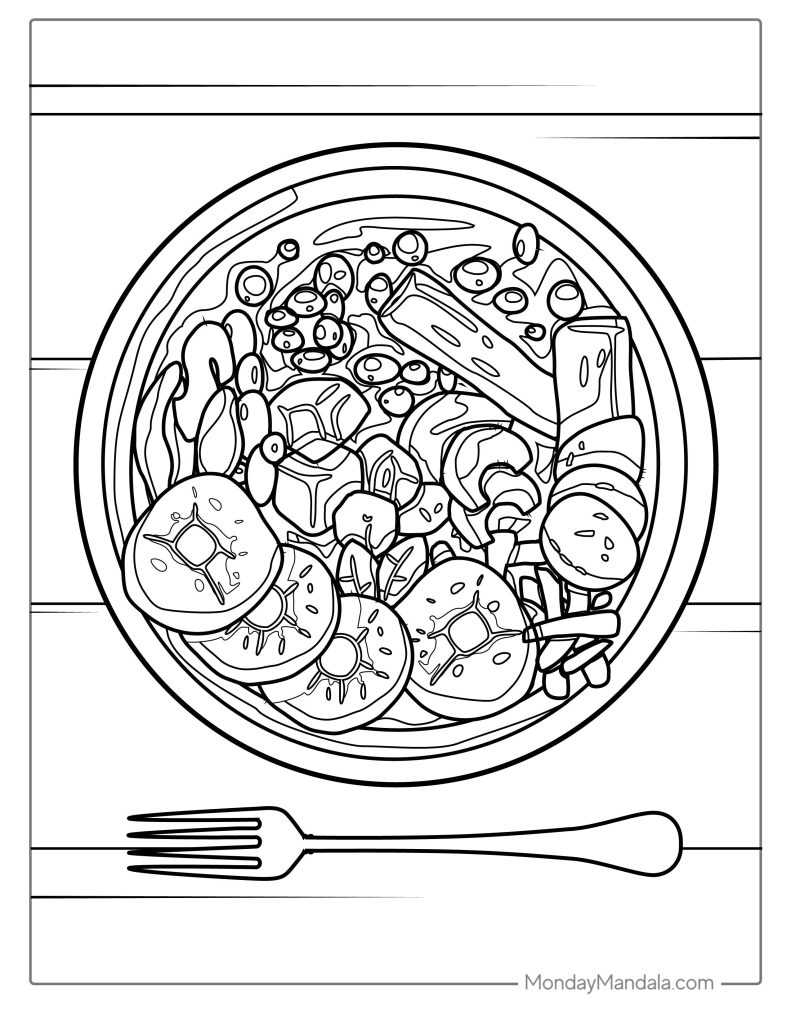 Meal Coloring Page