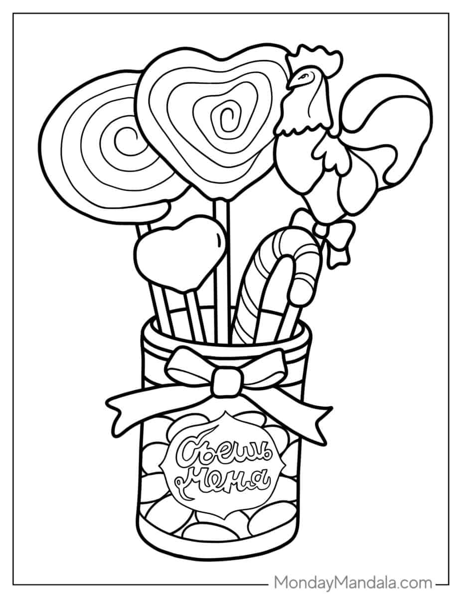 20 Lollipop Coloring Pages (Free PDF Printables)