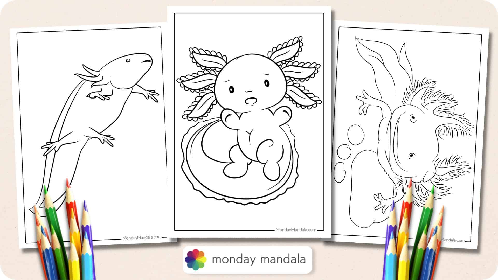 Printable “Himalayan Blue” Axolotl Planner Kit (Digital Download