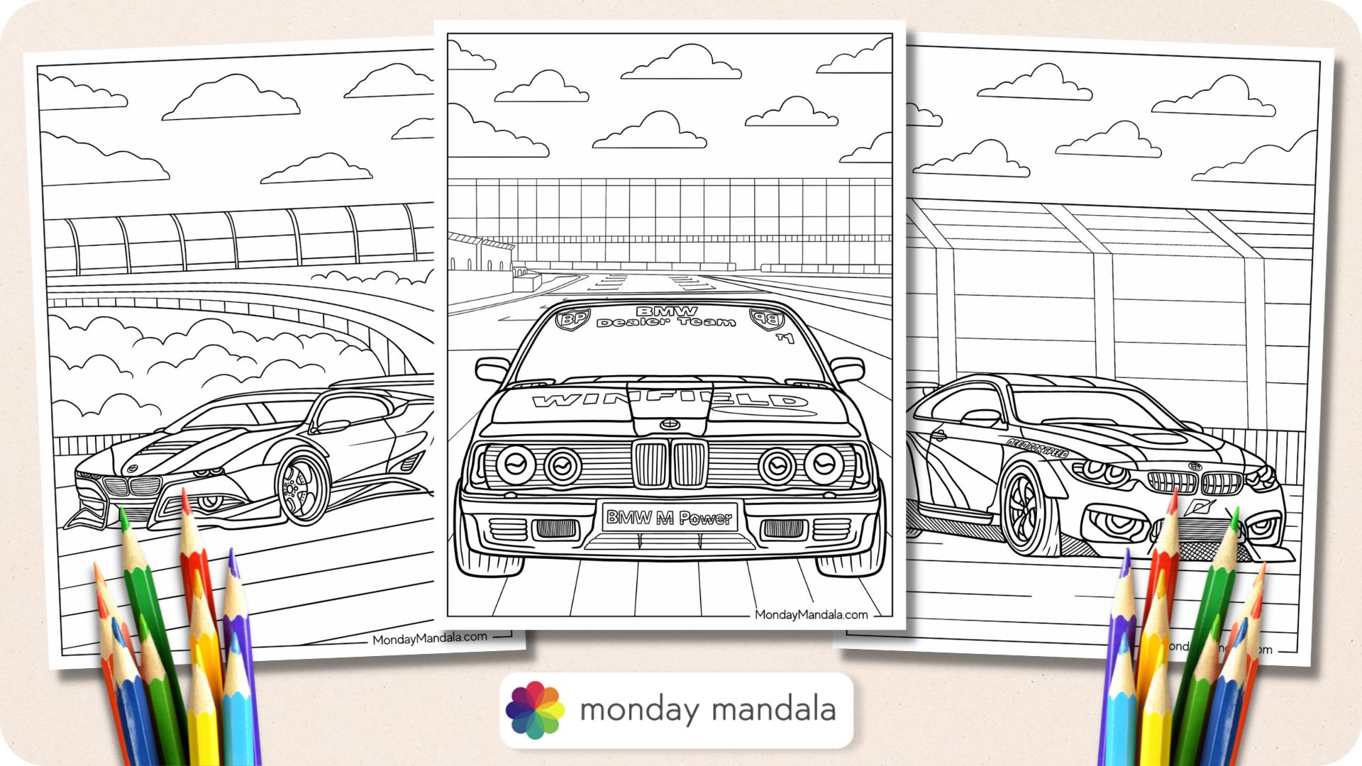 20 BMW Coloring Pages Free PDF Printables 