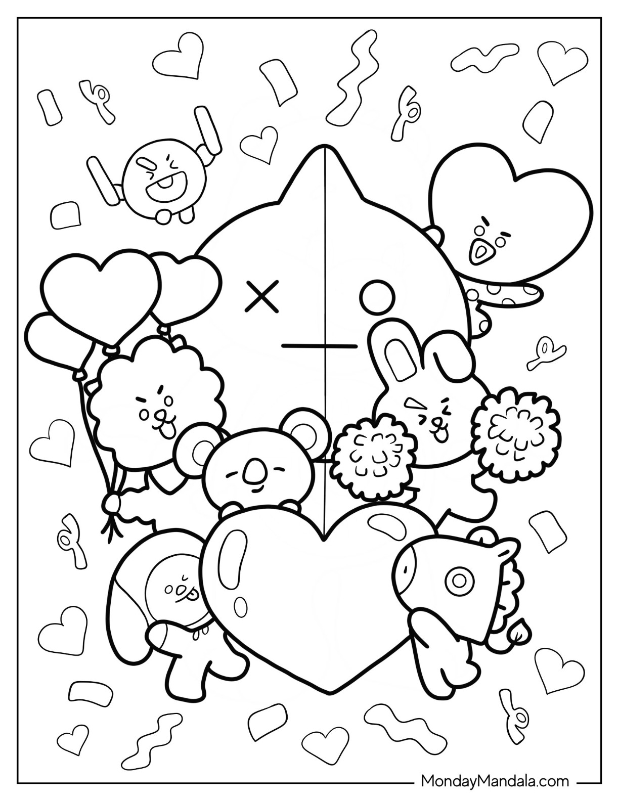 Bts Coloring Pages Printable 2025 