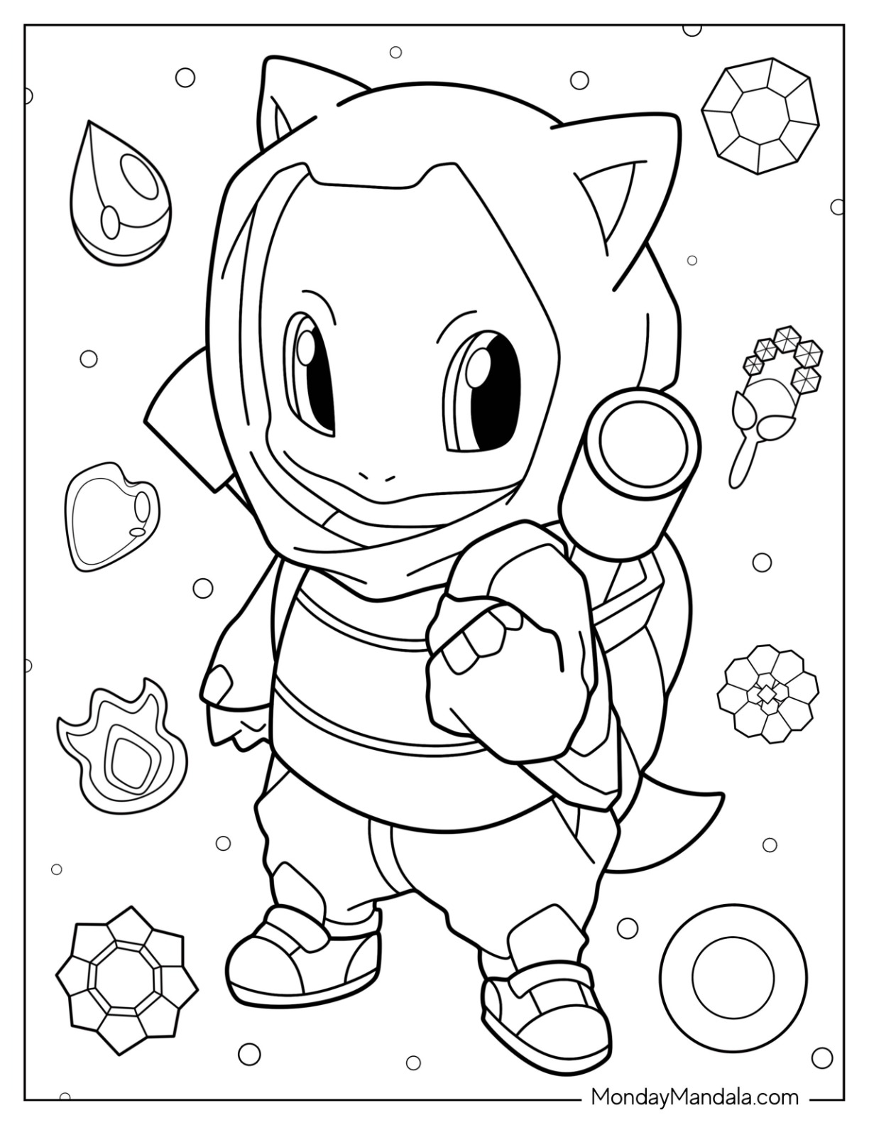 22 Squirtle Coloring Pages Free PDF Printables 