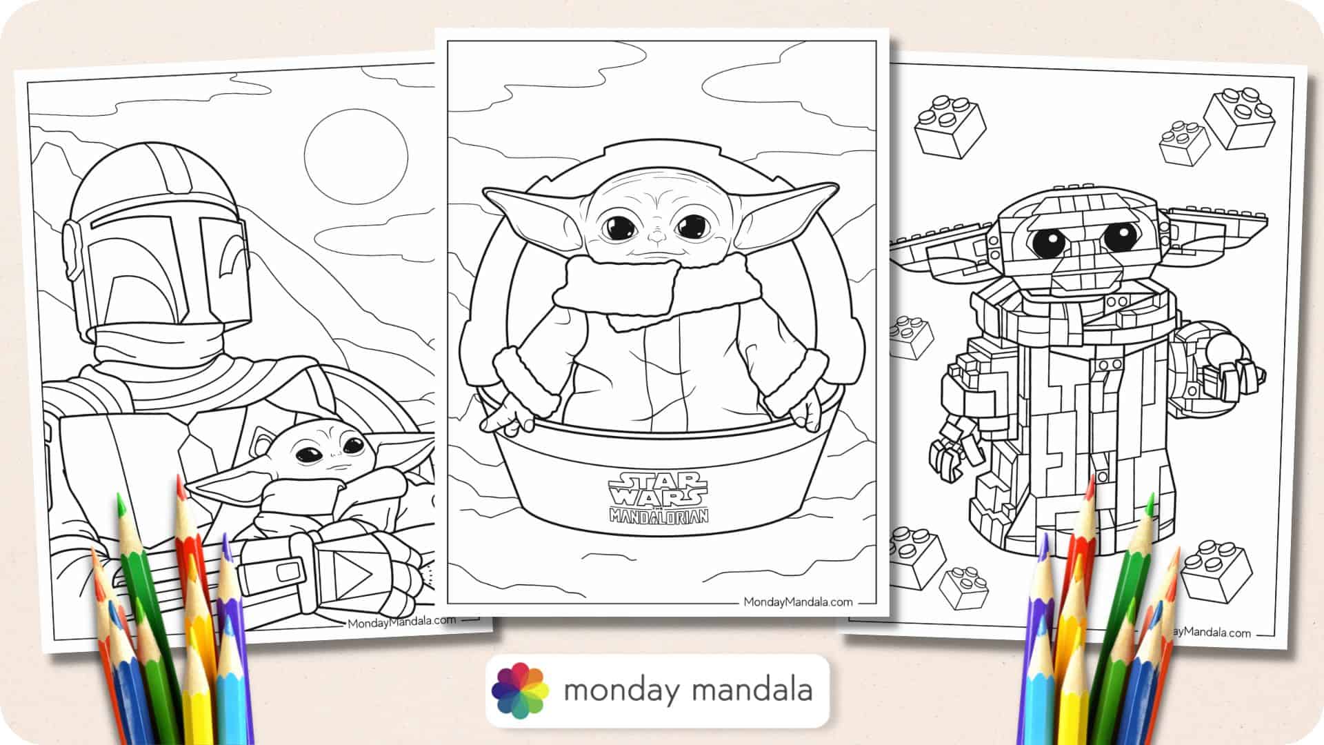 How to Draw Baby Yoda from the Mandalorian - Easy and Cute Drawing