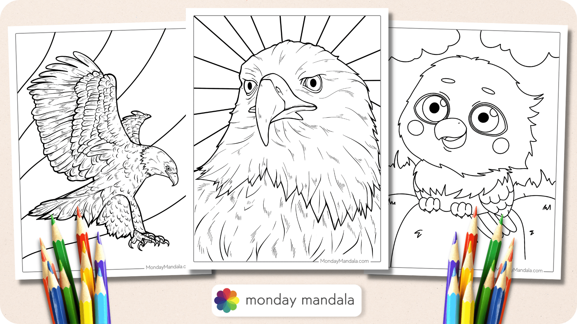 eagle coloring page