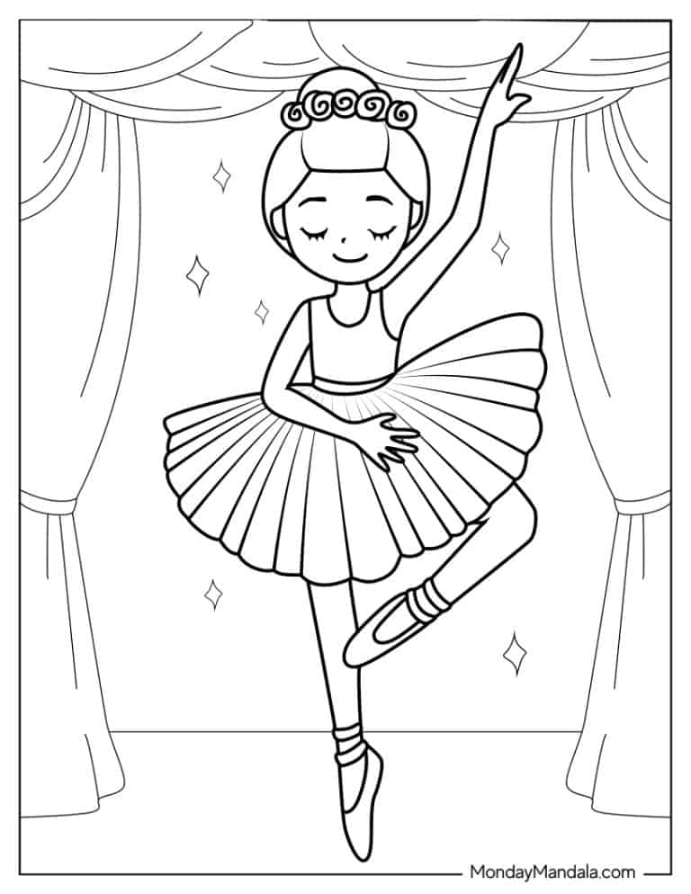 37 Ballerina Coloring Pages (Free PDF Printables)