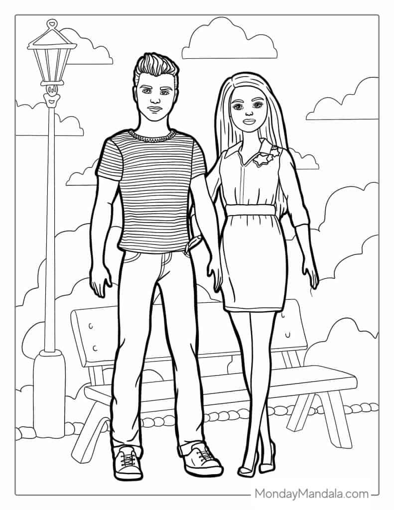 Barbie Pictures Coloring Pages Free Infoupdate