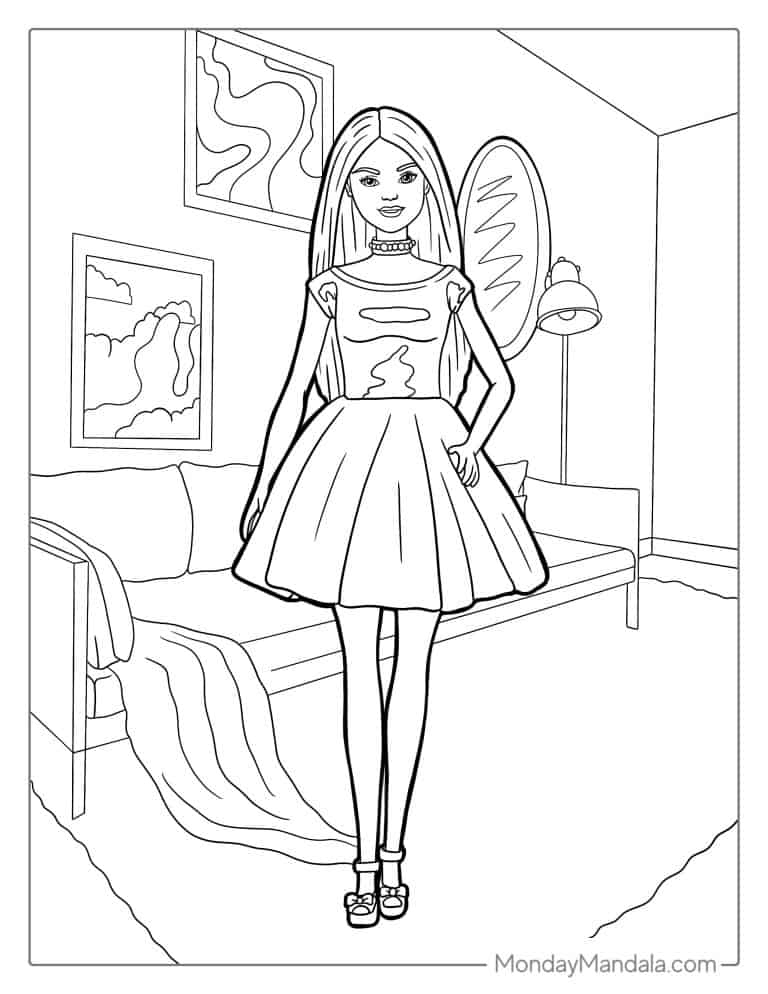 58 Barbie Coloring Pages (Free PDF Printables)