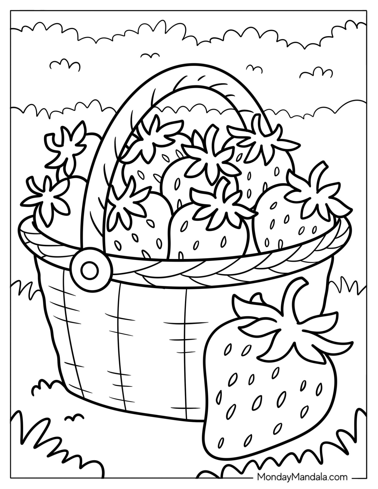Strawberries Colouring
