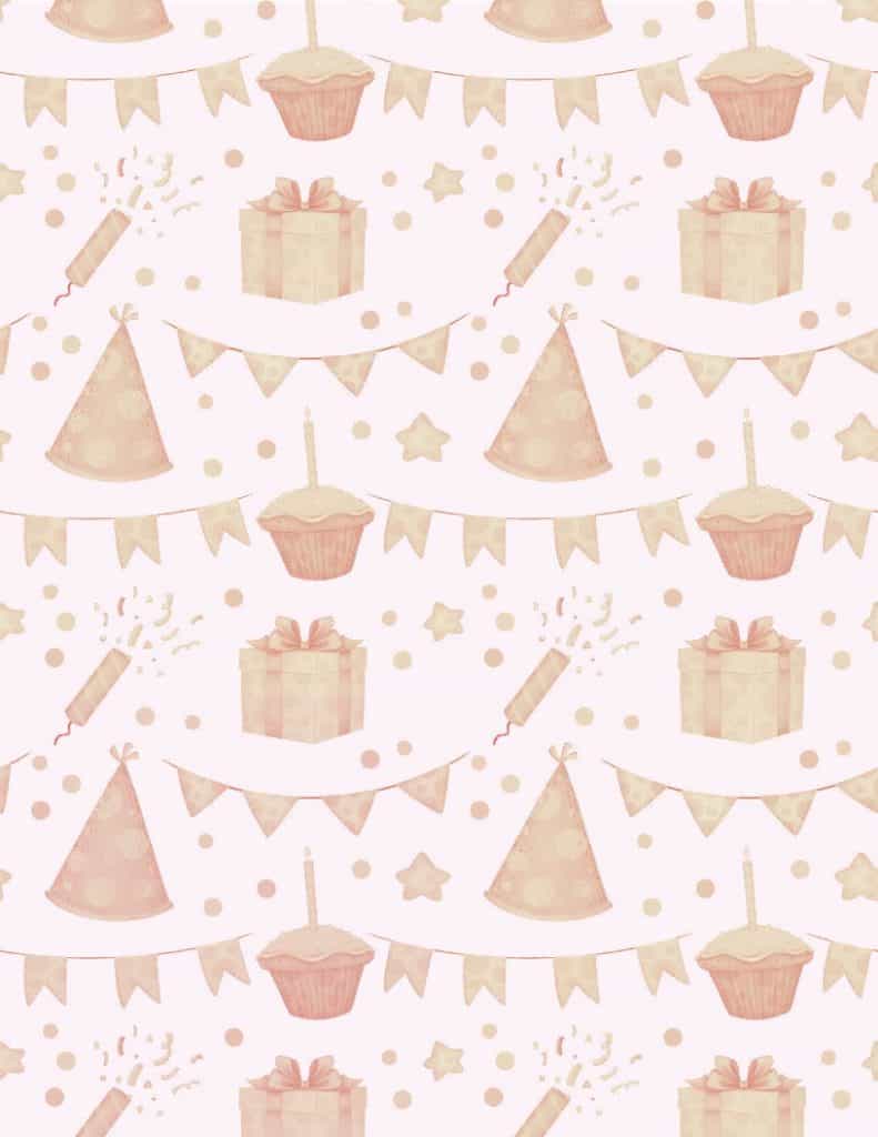 Printable Birthday Wrapping Paper Printable Birthday Wrapping Paper