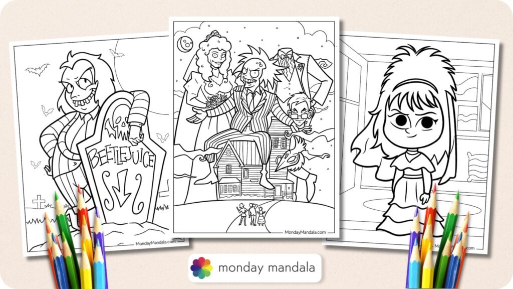 20 Beetlejuice Coloring Pages (Free PDF Printables)