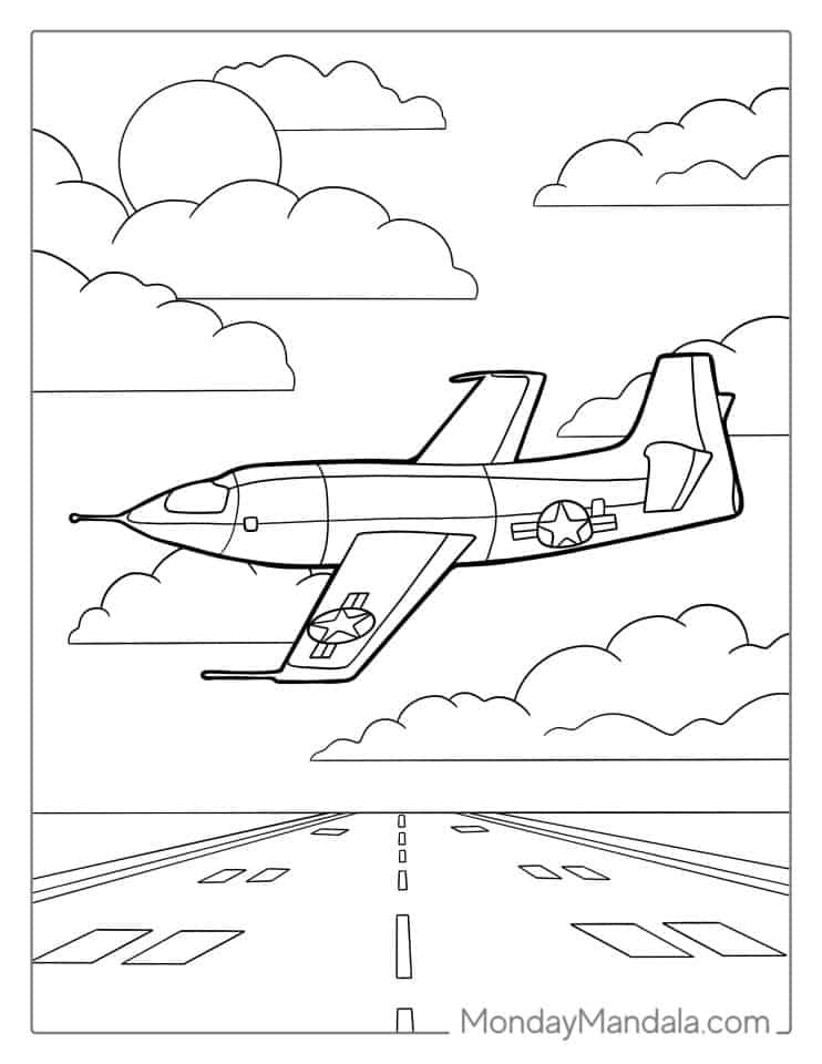 36 Airplane Coloring Pages (Free PDF Printables)