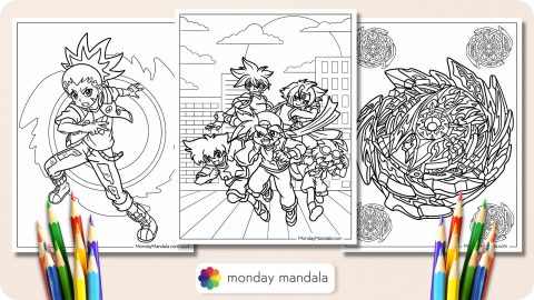 20 Beyblade Coloring Pages (Free PDF Printables)