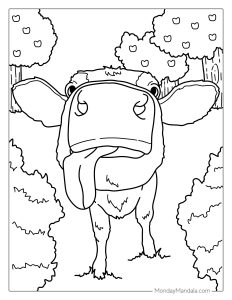 44 Cow Coloring Pages (Free PDF Printables)