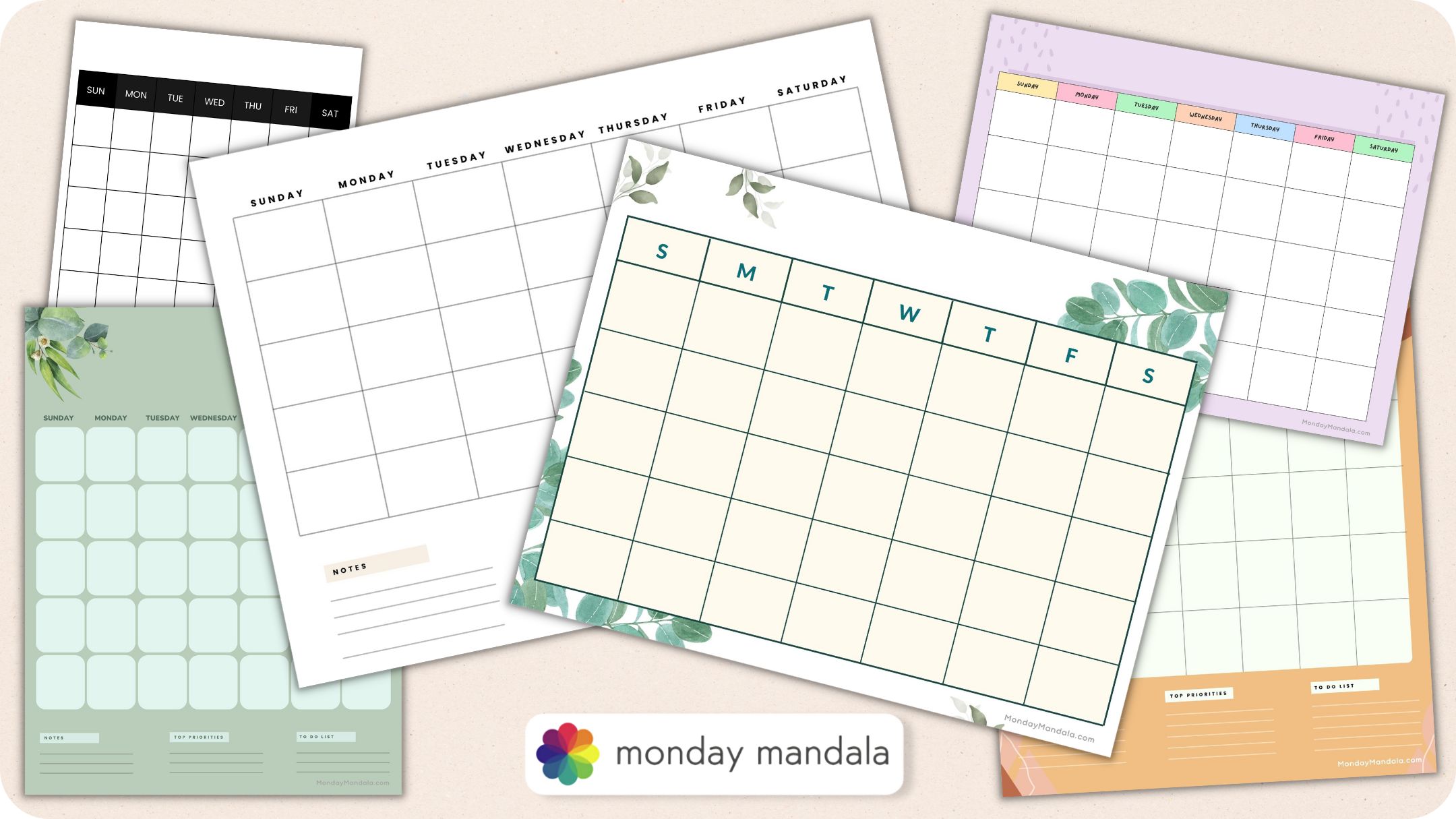 Blank Calendar: Free Printable Templates