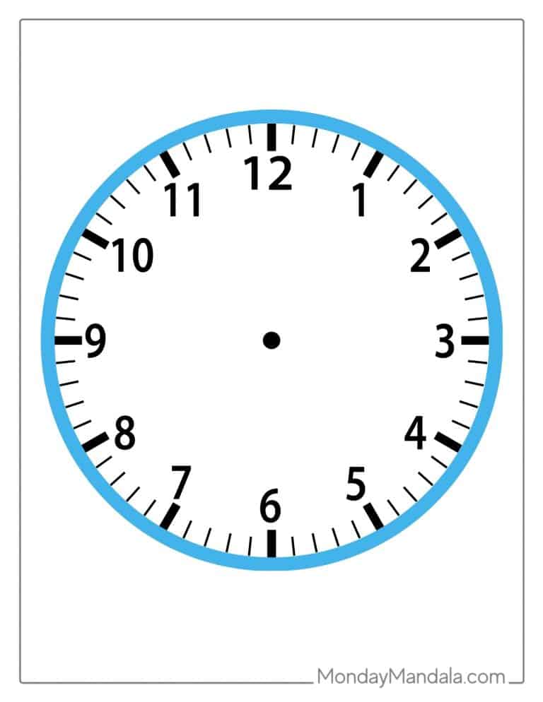 14 Printable Clock Faces Free PDFs To Download Print 14 Printable Clock Faces Free PDFs To Download Print