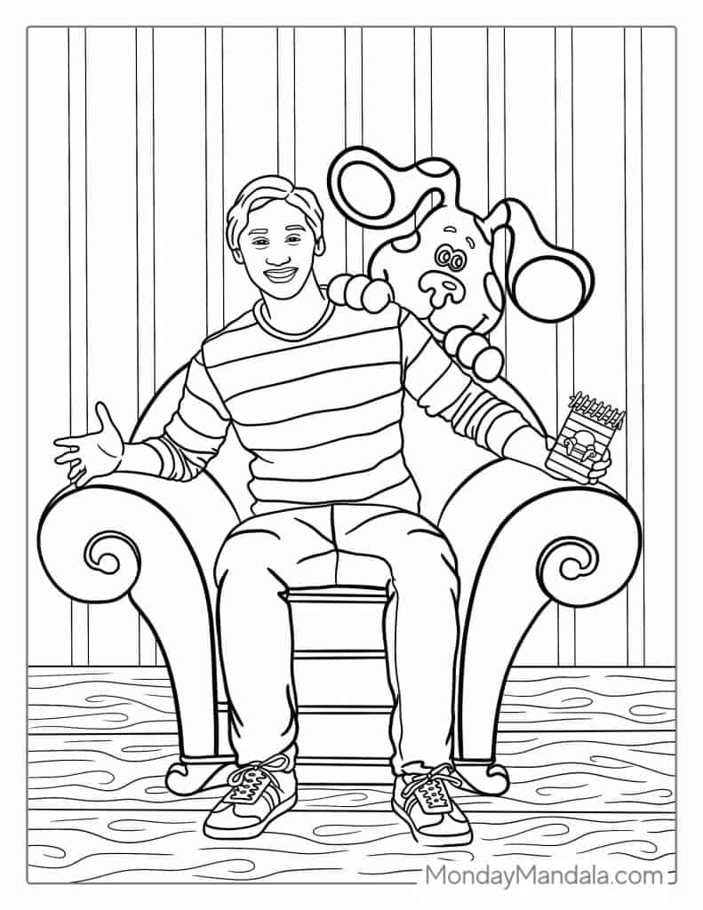 Nick Jr India Blues Clues Coloring Pages 2025 