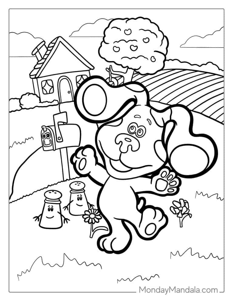 30 Blue's Clues Coloring Pages (Free PDF Printables)