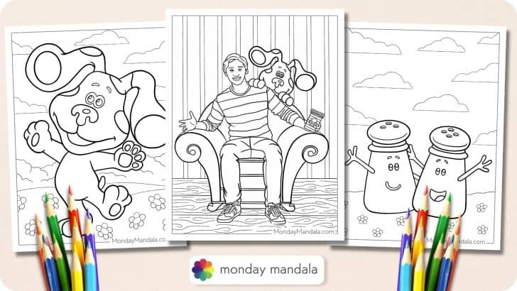 Blues Clues Coloring Page Featured Image