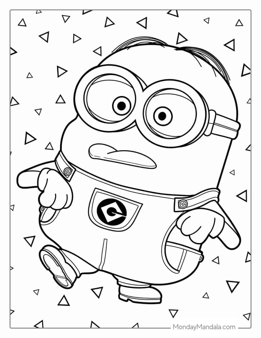 Free Minion Printables Coloring Pages Printable Free Templates