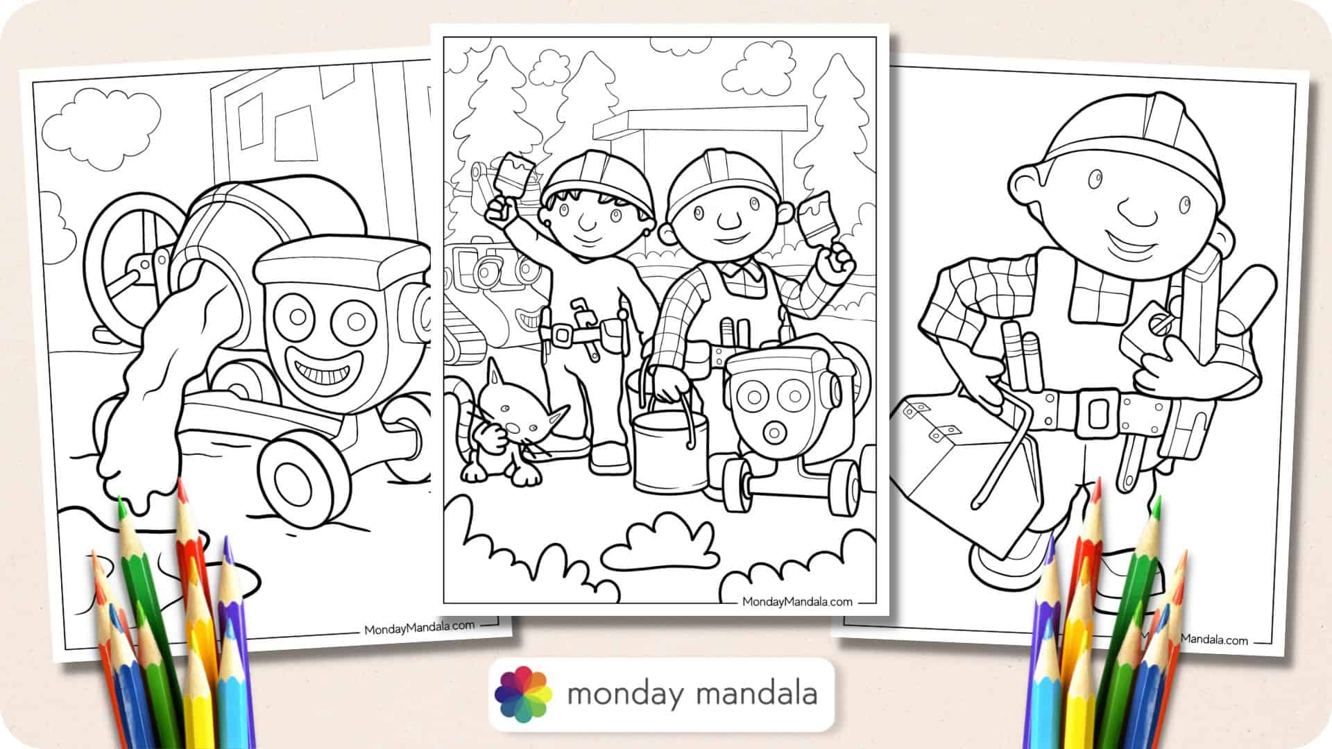 Bob The Builder Coloring Pages Scoop