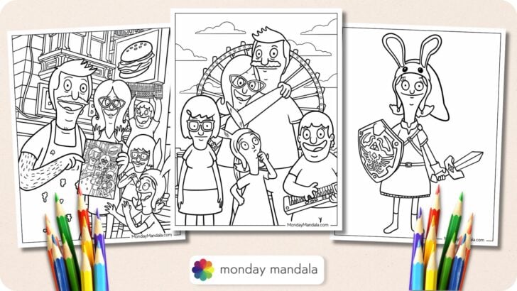 Bob's Burger Coloring Pages Featured Image