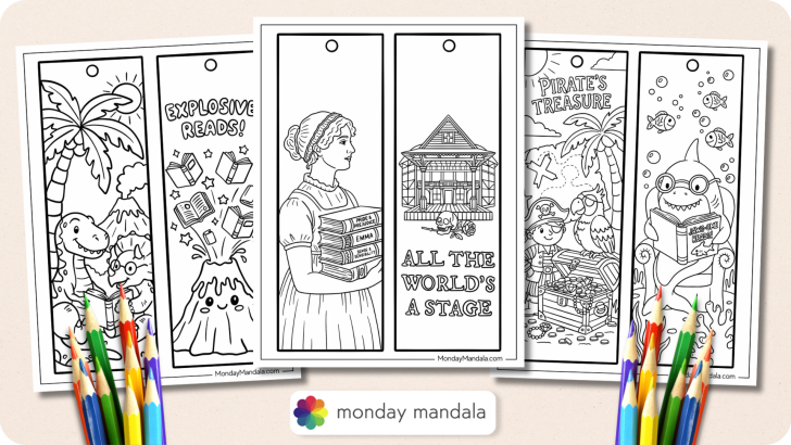 Bookmark Coloring Pages Featured Image