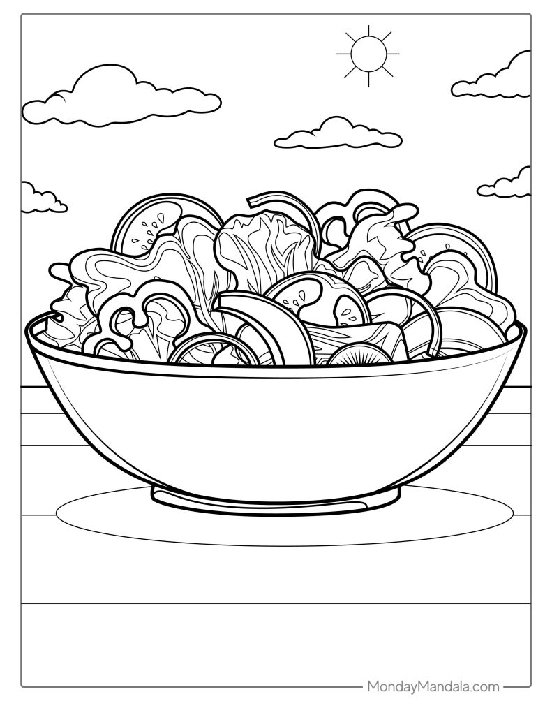 Cereal Coloring Page