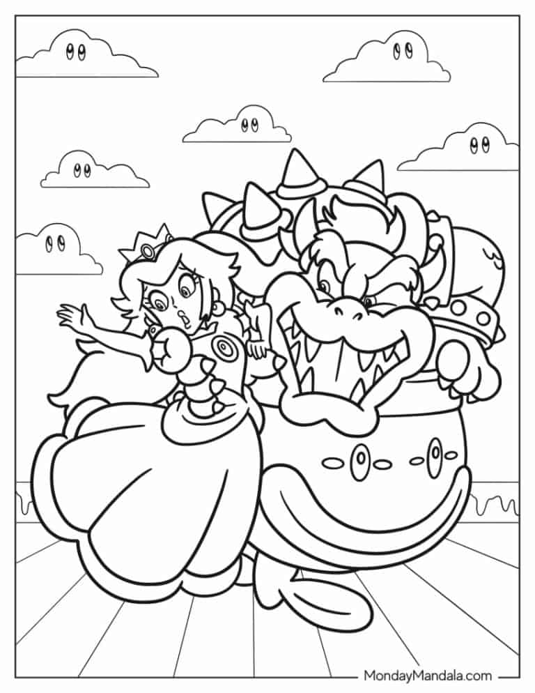 Giga Bowser Coloring Pages In 2021 Bowser Coloring Pa - vrogue.co