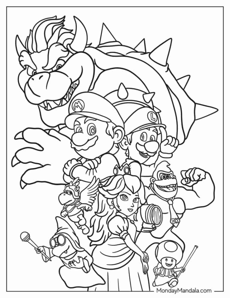 26 bowser coloring pages free pdf printables 
