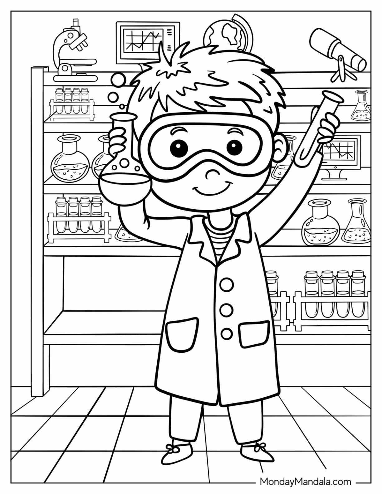 Laboratory Coloring Pages Laboratory Coloring Pages