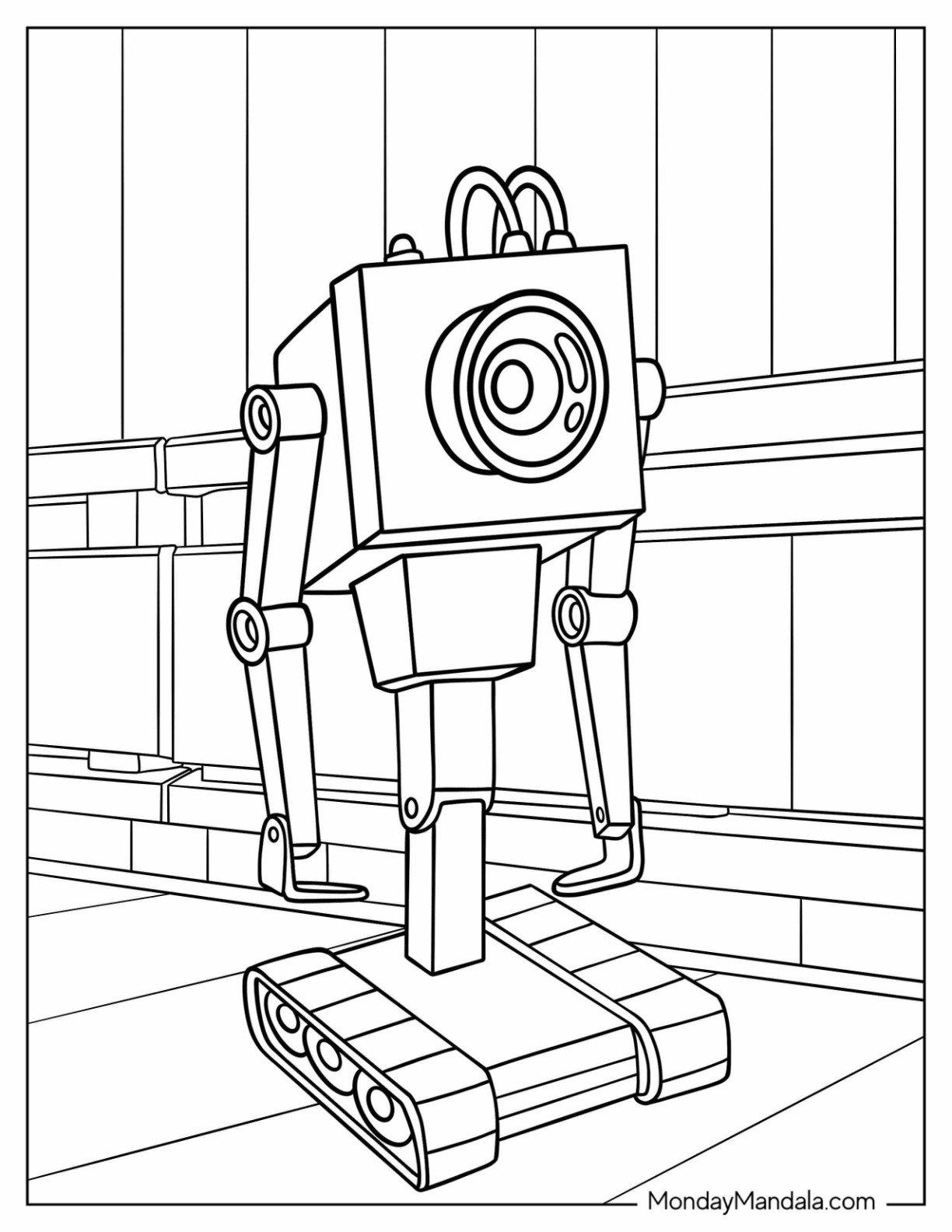 Butter Passing Robot from Rick and Morty Coloring Page