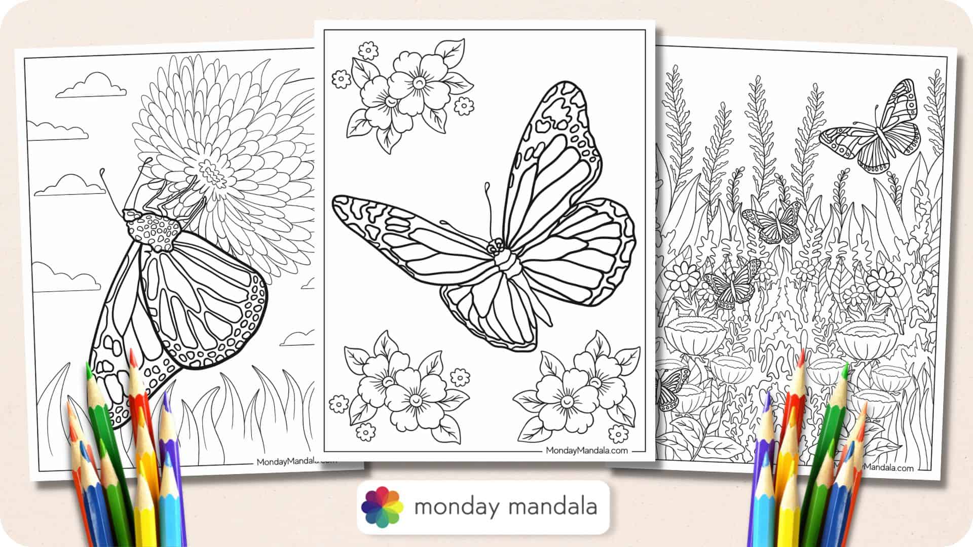 Butterfly coloring book for adults worlds best edition : An Adult Coloring  Book Featuring Adorable Butterflies with Beautiful Floral Patterns For