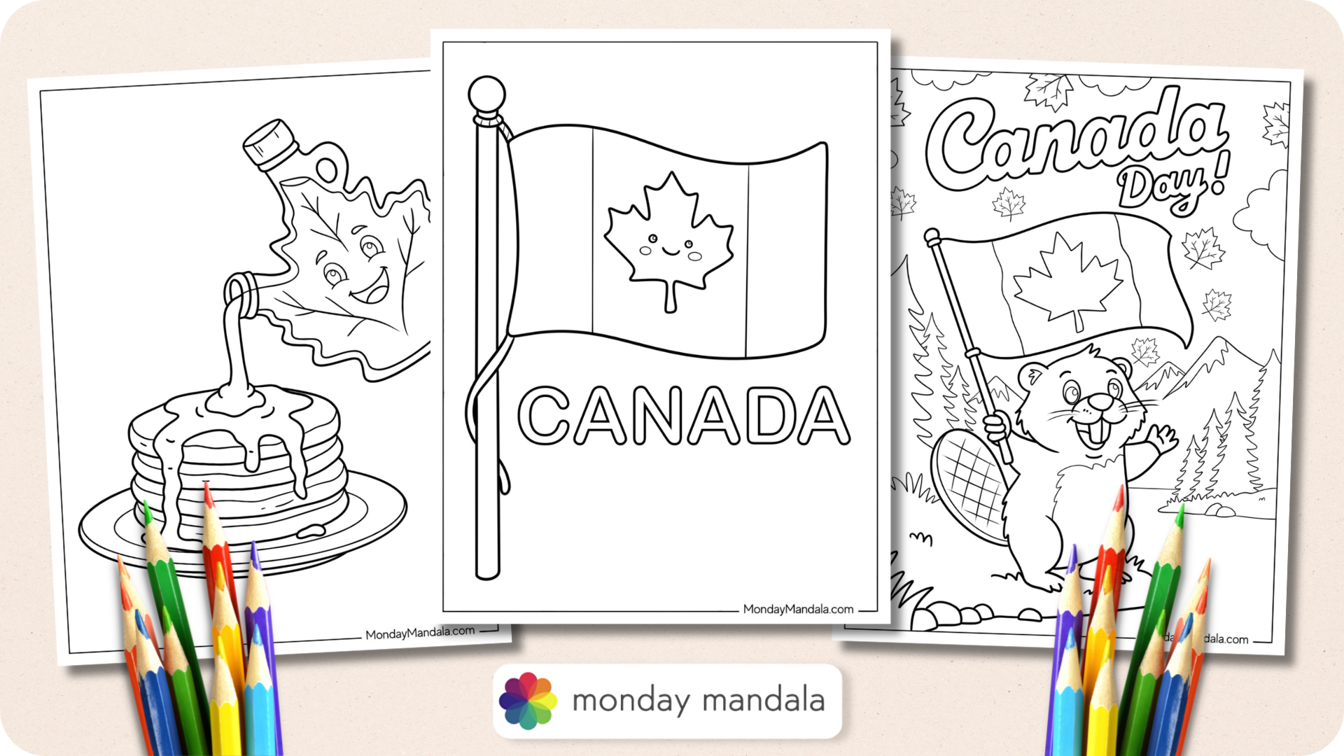 Canada Coloring Pages Featured Image